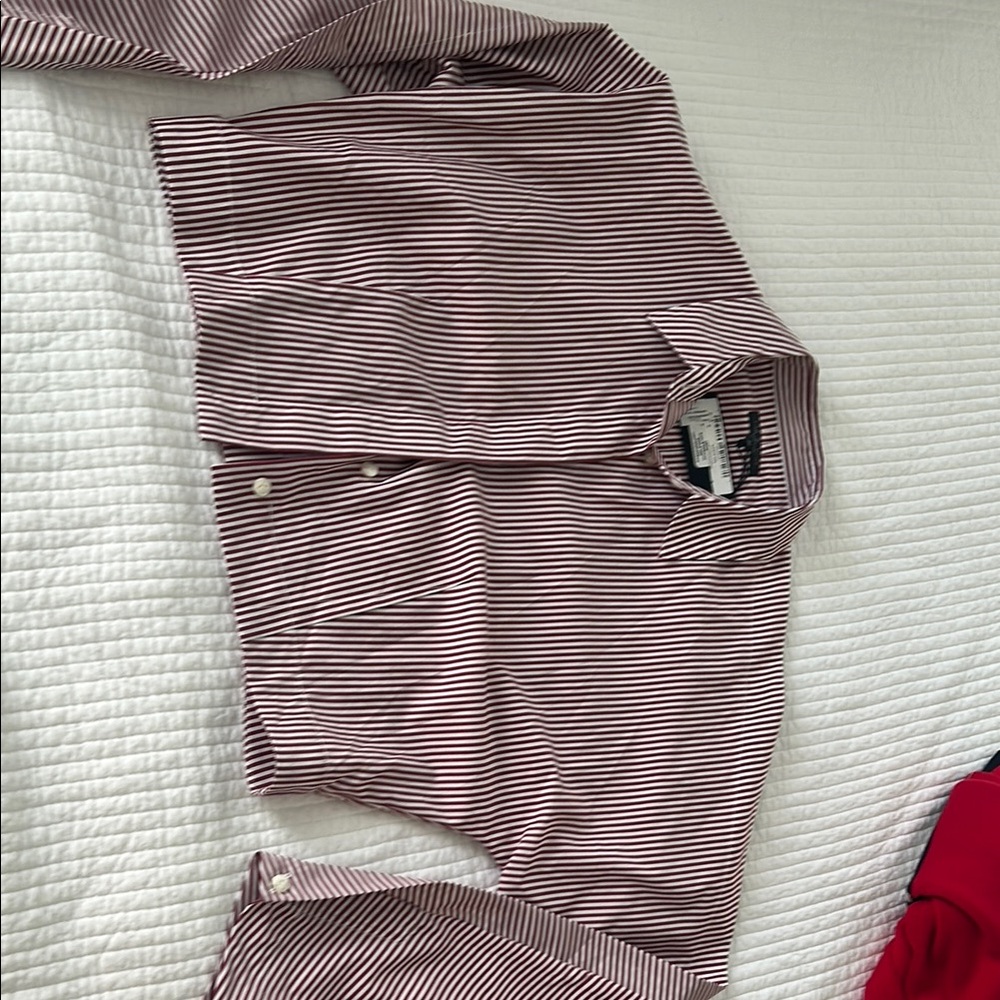 Rag and Bone Sz Medium New w tags.  Red & White Crop button up crop top